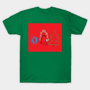 ASL O Christmas Tree T-Shirt